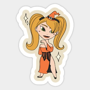 Orange Witching Hour Sticker